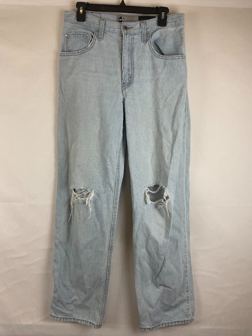 Levi's Silver Tab '94 Baggy Jeans 27 Light Blue Wash Distressed